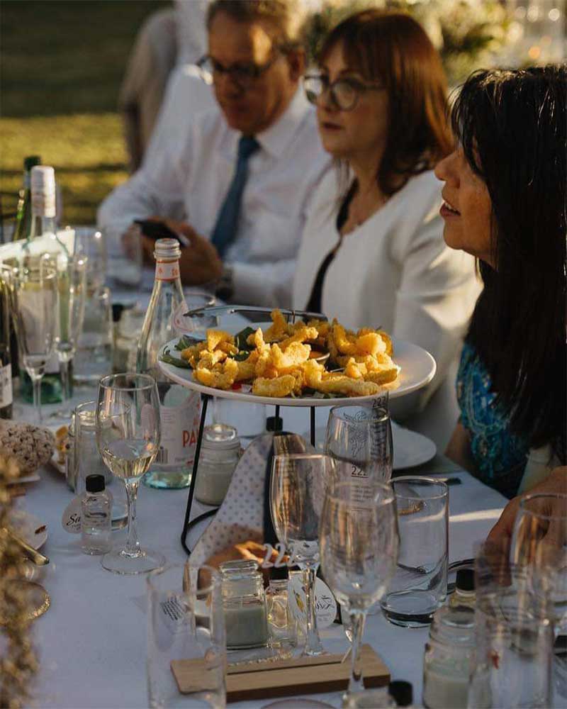 Locale Woodfire wedding guests